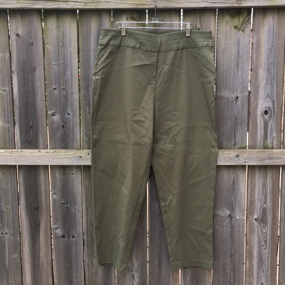 Alfred Dunner Pants - Olive Green Pants